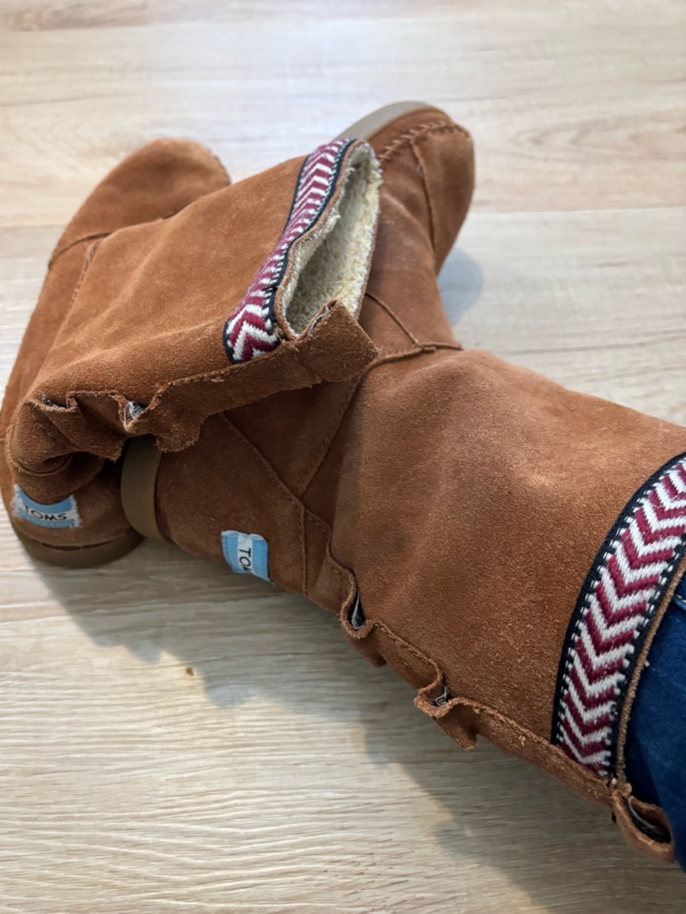 3for $15😍 Toms Nepal Brown Leather Boots